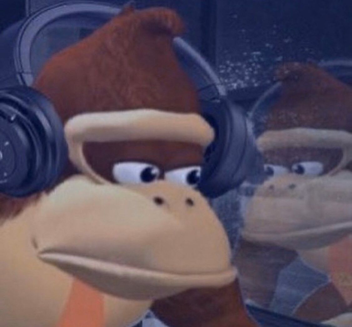 Plantilla de meme Sad donkey kong