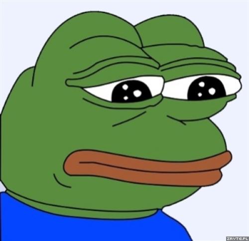Plantilla de meme sad frog