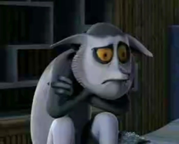 Template meme Sad King Julien