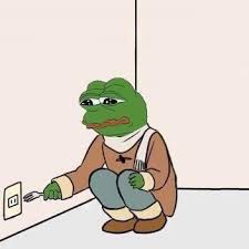Template meme sad life meme (the frog)