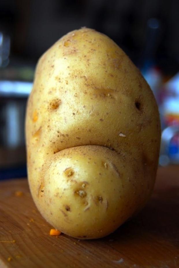 Plantilla de meme sad potato