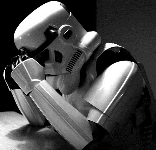 Plantilla de meme Sad Stormtrooper