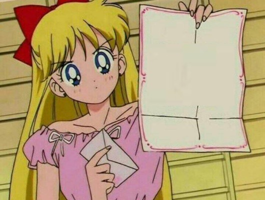 Plantilla de meme Sailor Moon blank sign