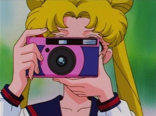 Plantilla de meme Sailor moon camera