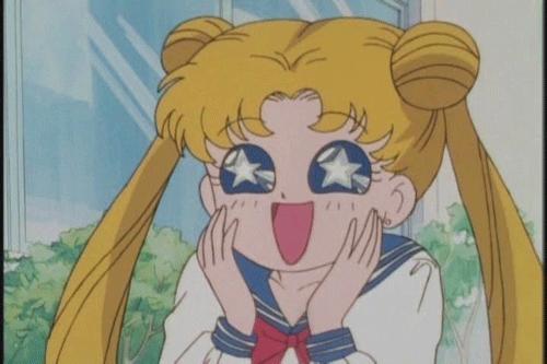 Plantilla de meme Sailor Moon Sparkly Eyes