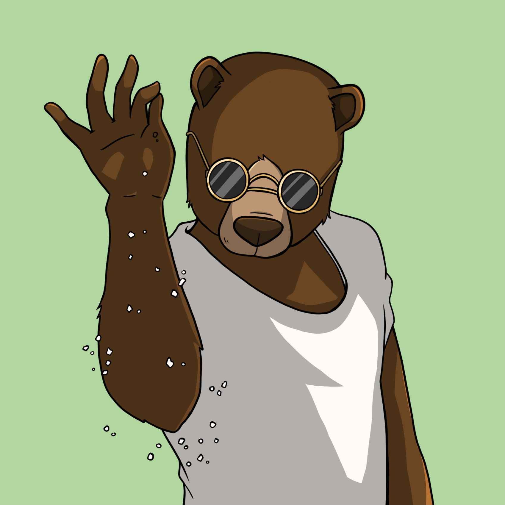 Plantilla de meme Salt Bae aka Salt Bear