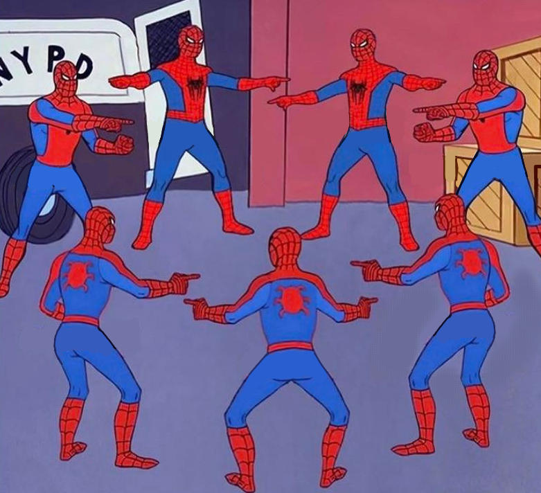 Plantilla de meme same spider man 7