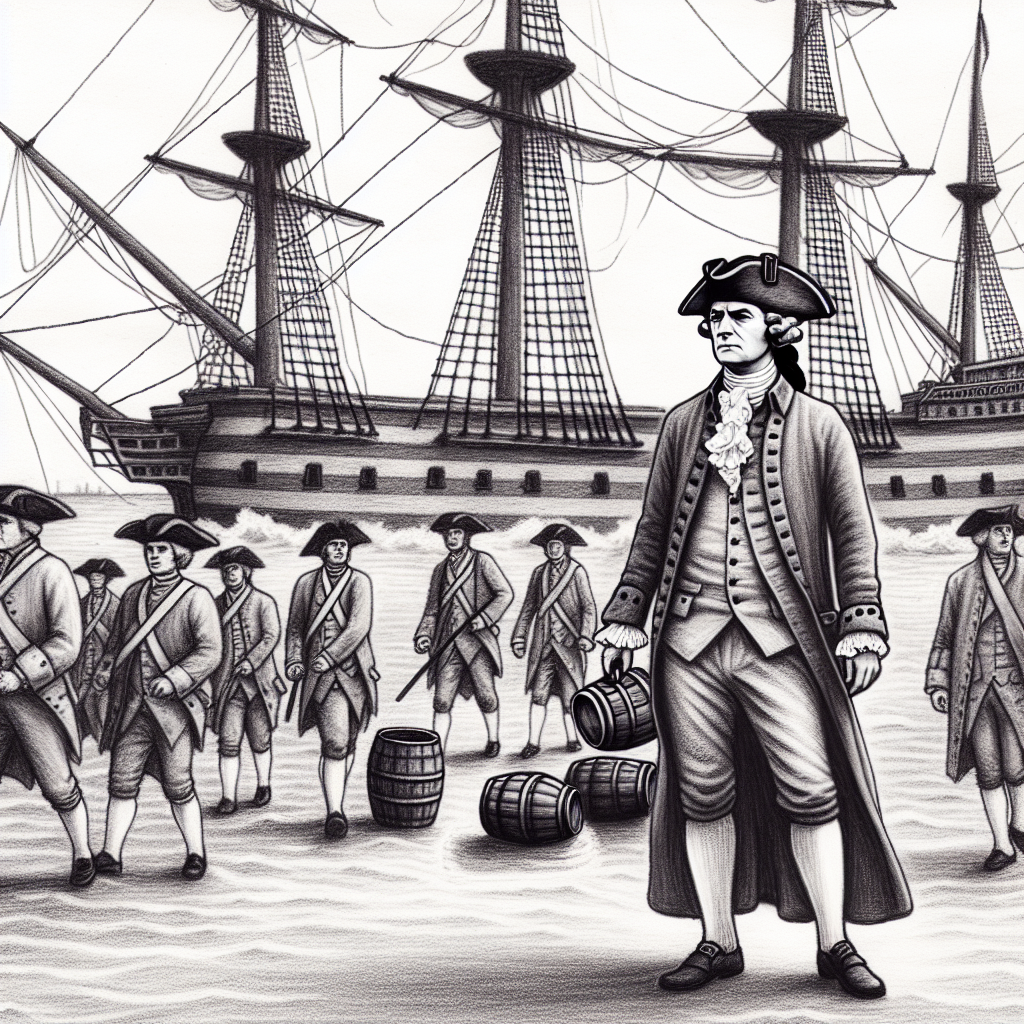 Template meme samuel adams leading the boston tea party meme