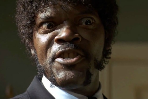 Plantilla de meme Samuel Jackson, Pulp fiction