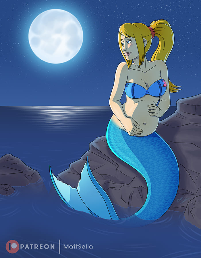 Template meme Samus mermaid