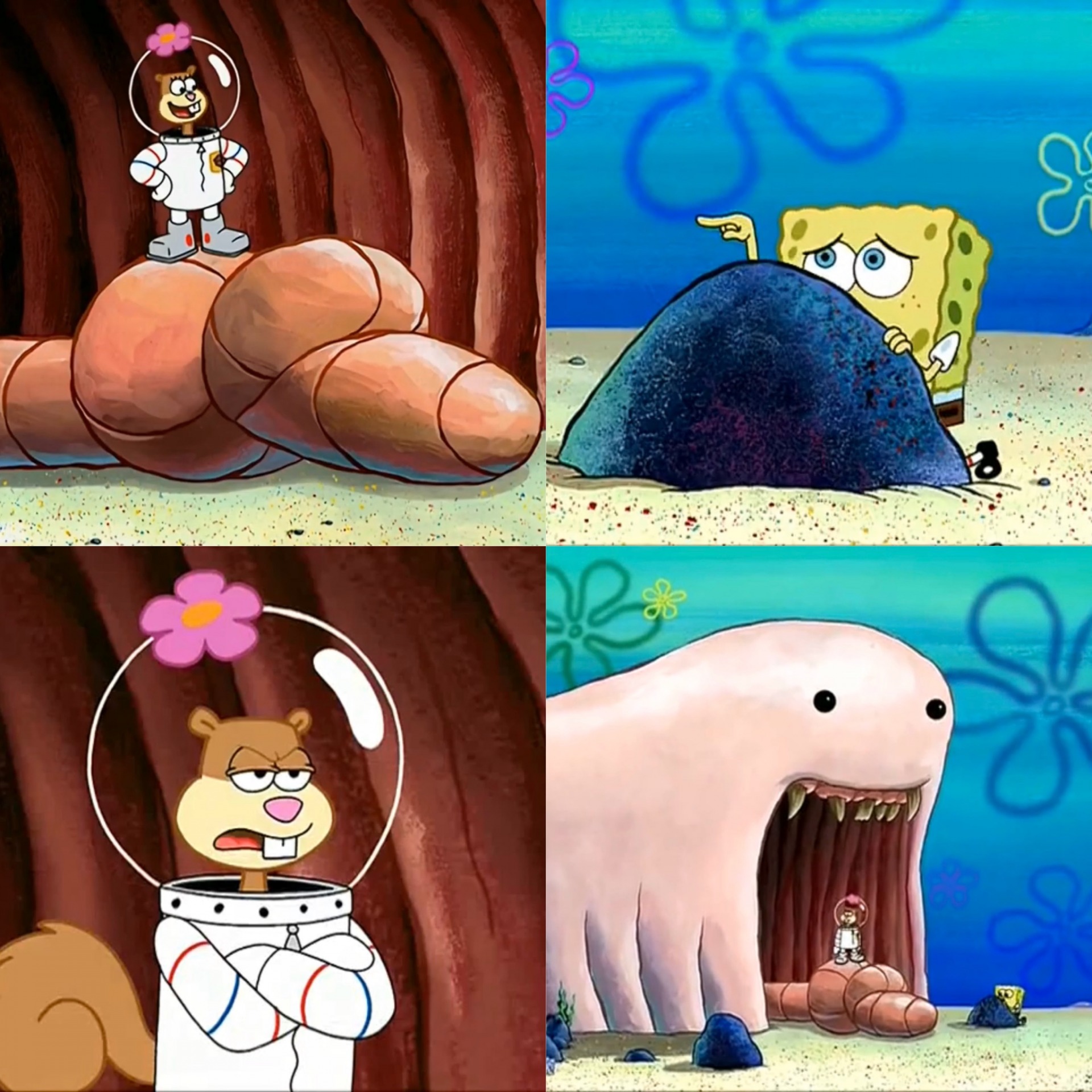 Sandy Alaskan Bull Worm meme template
