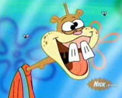 Plantilla de meme Sandy Cheeks Duhh