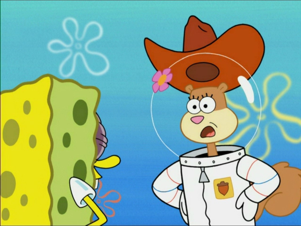 Plantilla de meme Sandy Cheeks - In Almost Any Jam