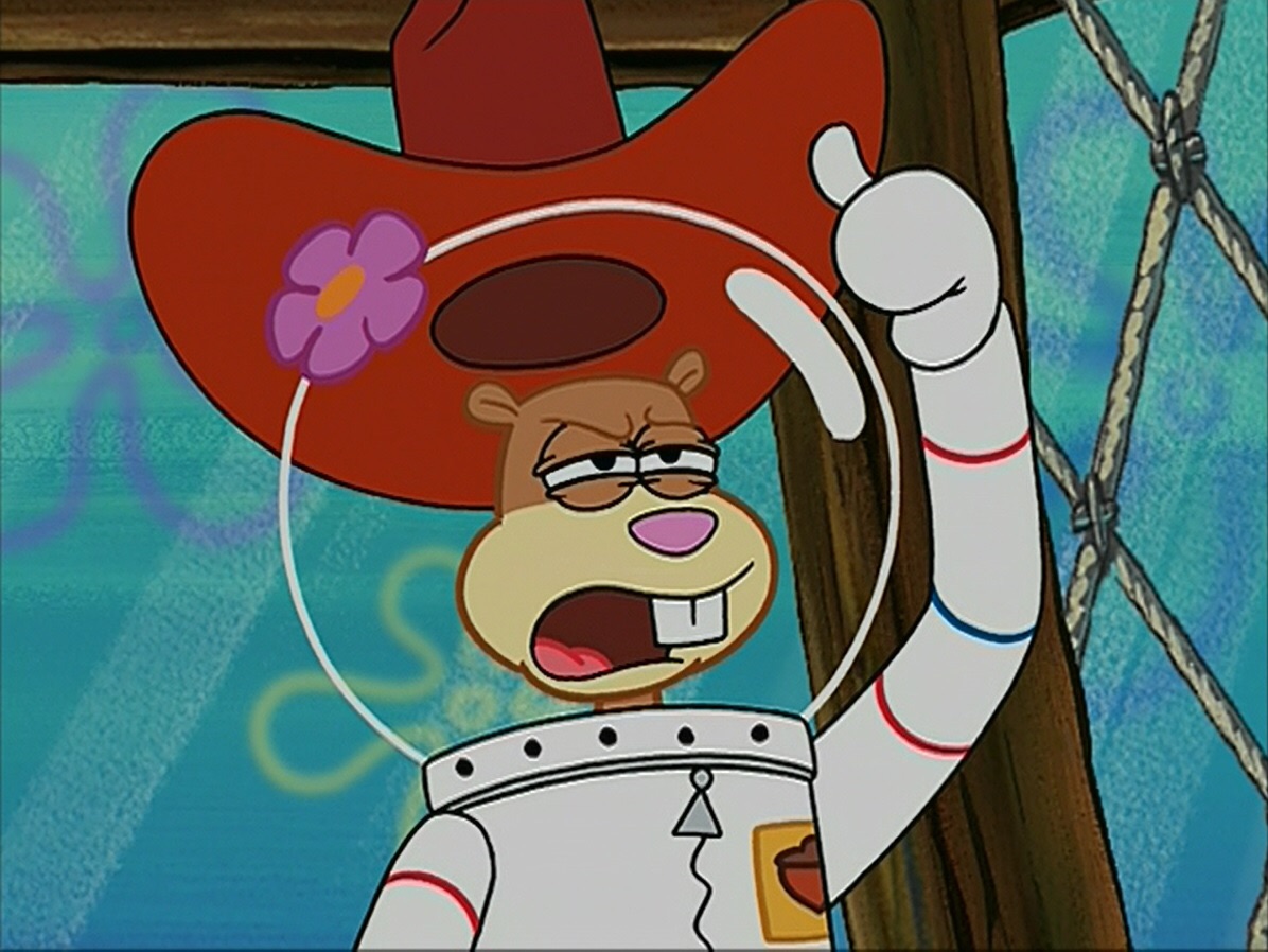 Plantilla de meme Sandy Cheeks - tough