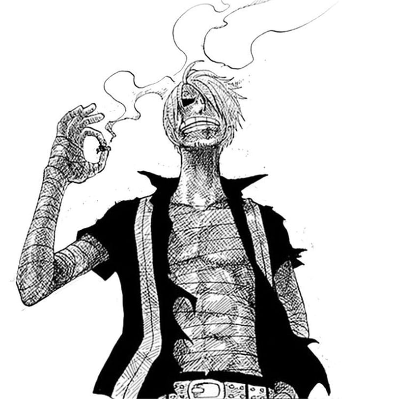 Template meme sanji smoke