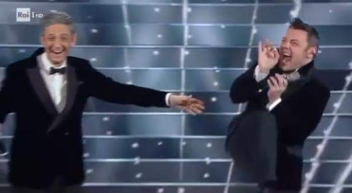 Sanremo Fiorello Tiziano Ferro meme template