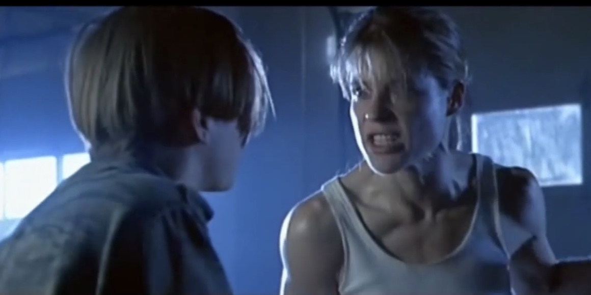 Template meme Sarah Connor explains Skynet