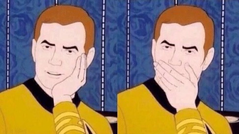 Template meme Sarcastically surprised Kirk