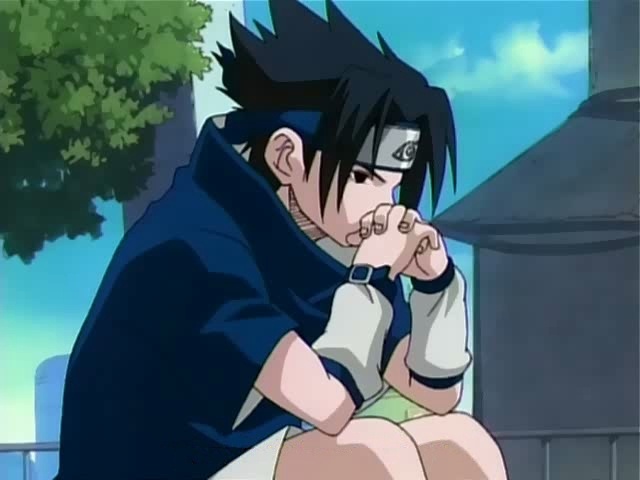 Plantilla de meme Sasuke thinking
