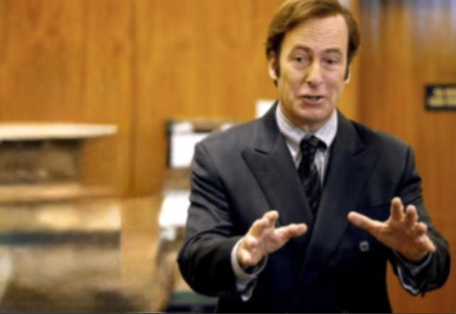 Plantilla de meme Saul Goodman defending
