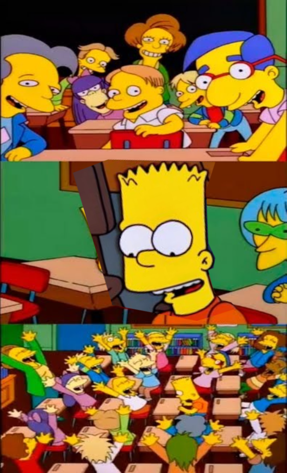 Plantilla de meme Say the line bart! happy
