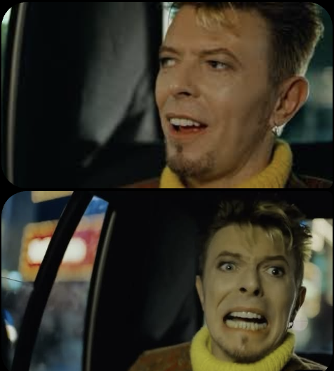Plantilla de meme Scared bowie