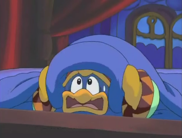 Plantilla de meme Scared Dedede