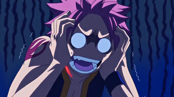 Template meme Scared Natsu Dragneel