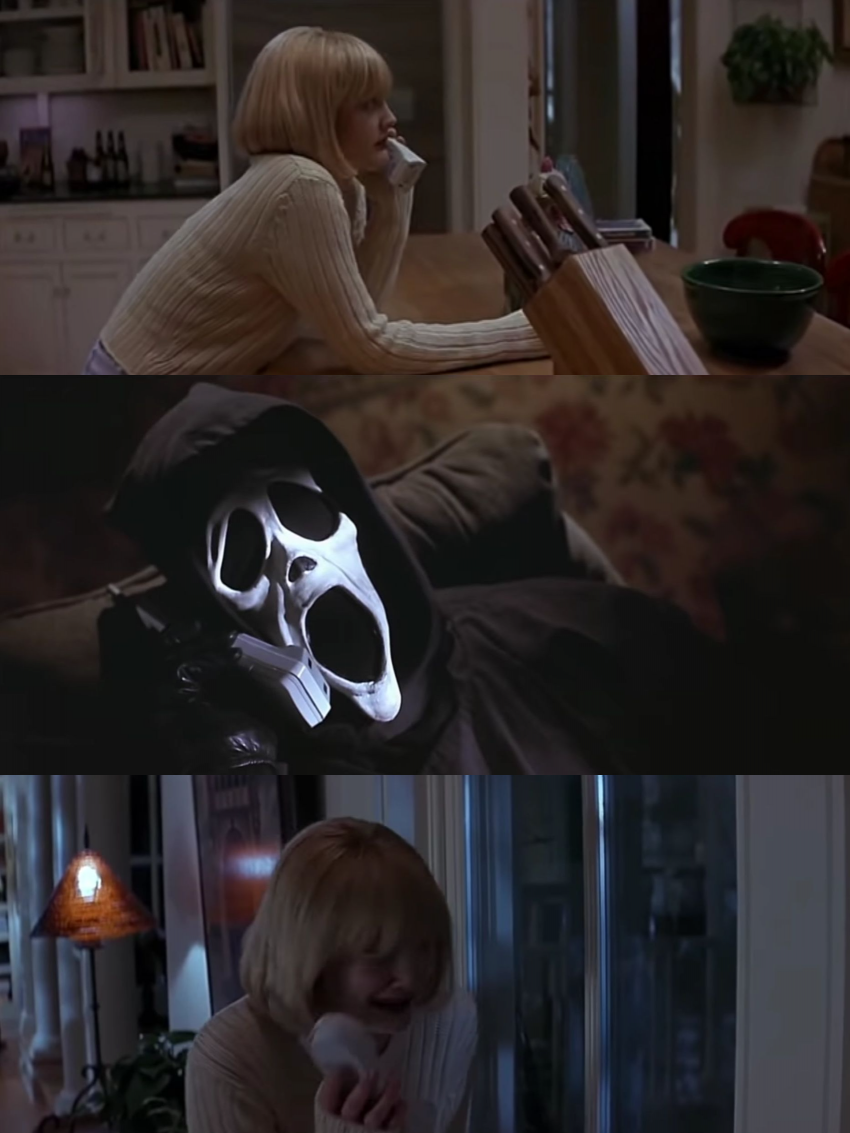Plantilla de meme Scream phone call