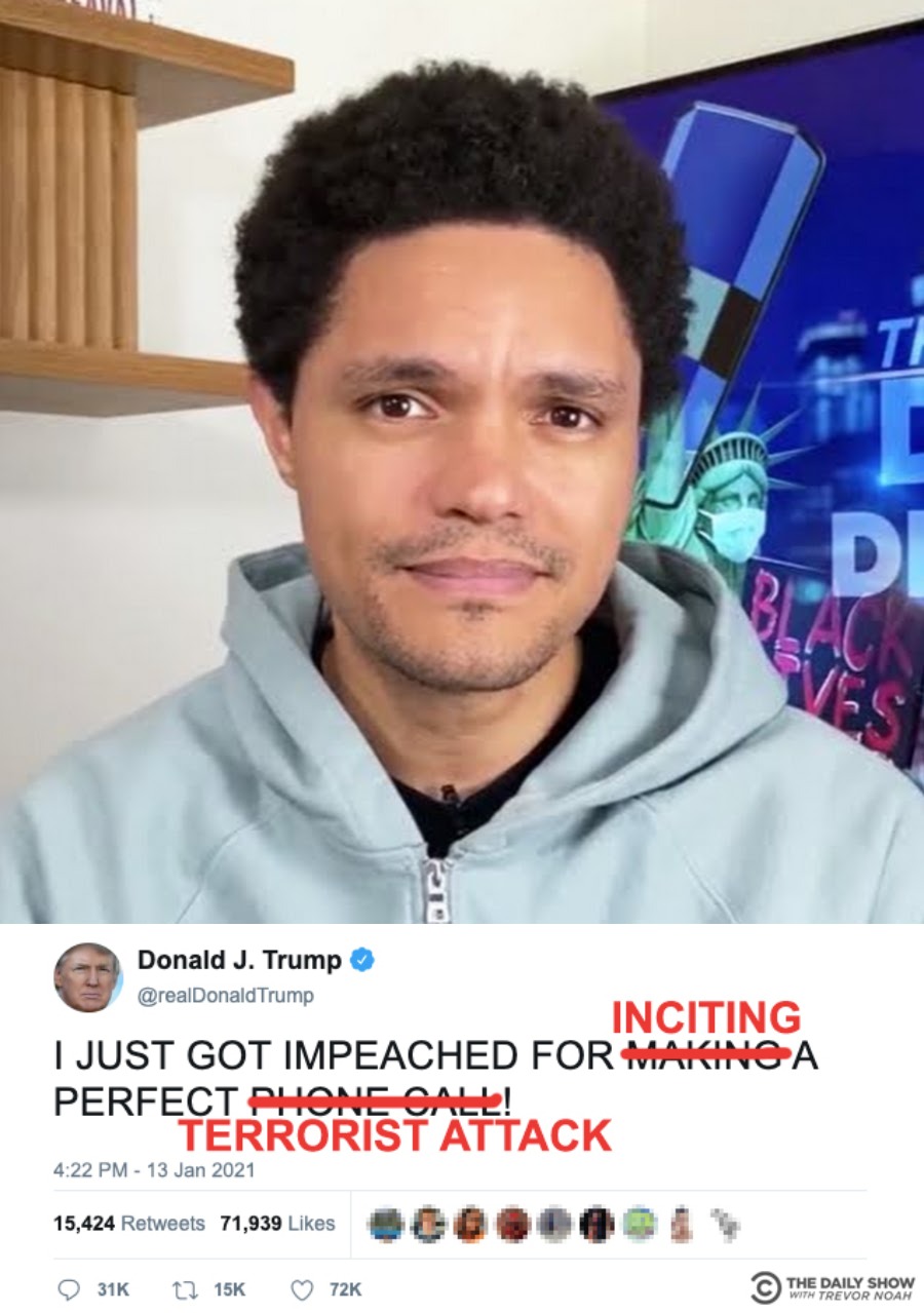 Plantilla de meme Scumbag Trevor Noah