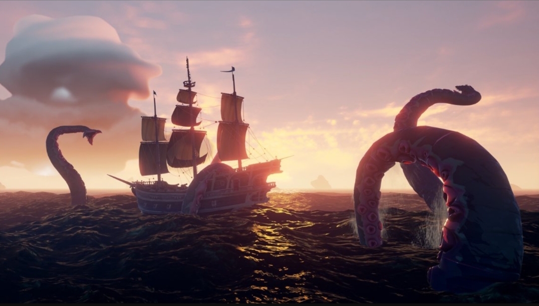 Plantilla de meme Sea of thieves kraken