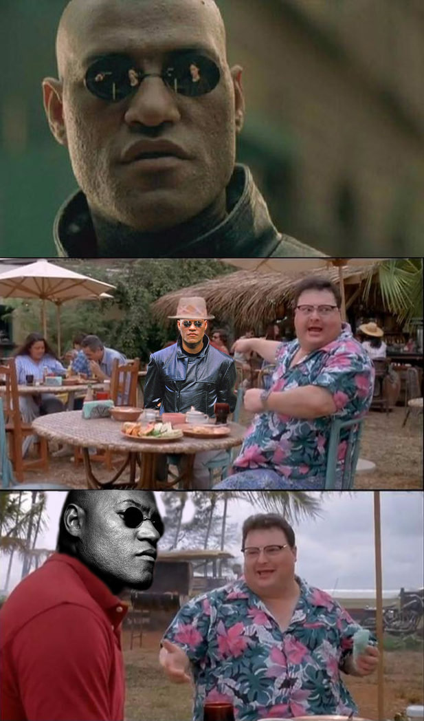Plantilla de meme See Nobody Cares - Matrix Morpheus