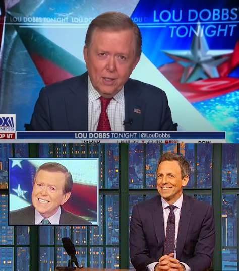 Plantilla de meme Seth Meyers tells Fox News to "Quit your bullshit!"