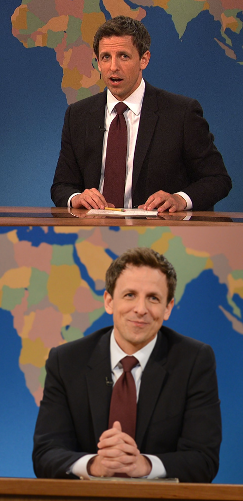 Plantilla de meme SETH MEYERS WEEKEND UPDATE