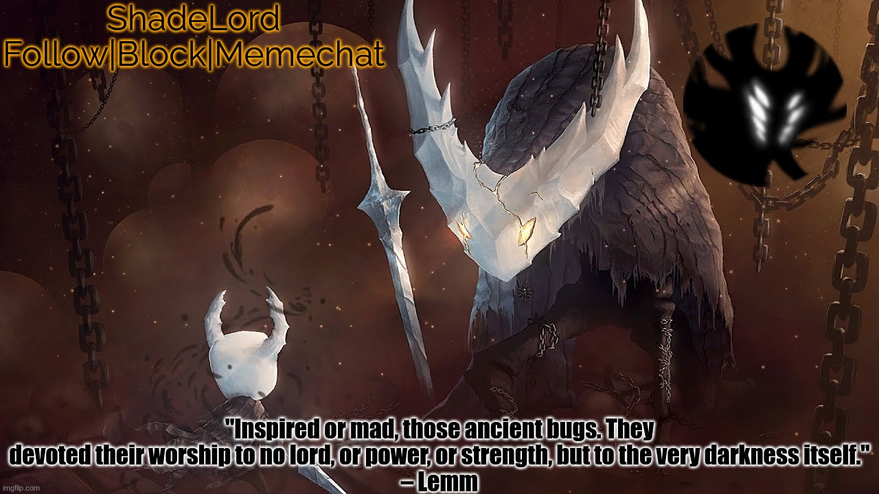 Template meme ShadeLord Announcement Template - The Hollow Knight
