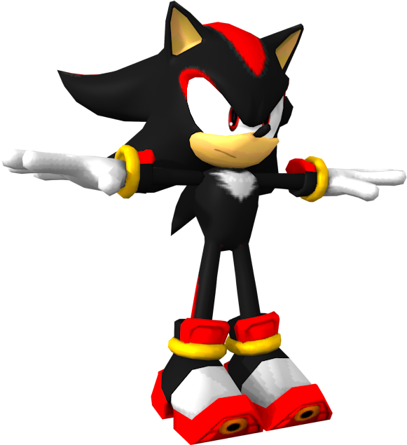 Template meme shadow the hedgehog t pose