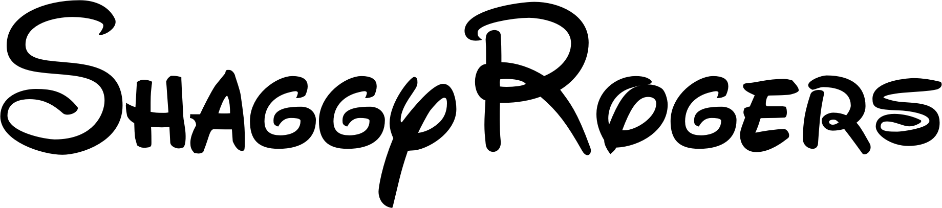 Template meme Shaggy Rogers Wordmark (1973-)