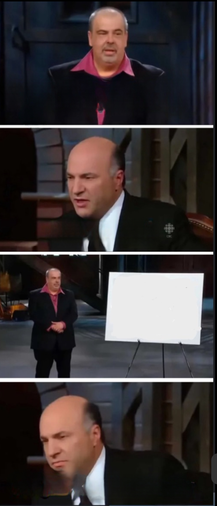Plantilla de meme Shark Tank Pitch