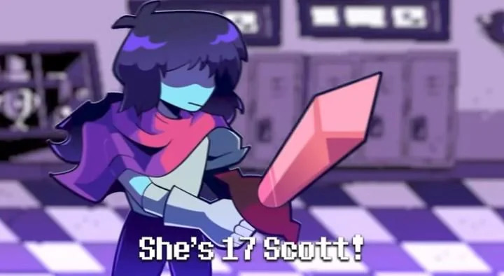 Plantilla de meme She's 17 Scott