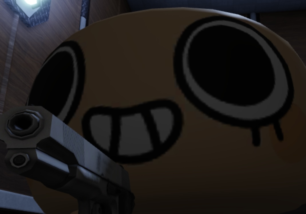 Plantilla de meme Shelly has a gun
