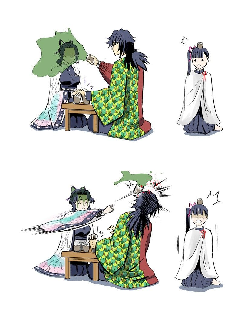 Template meme Shinobu vs Giyuu Demon Slayer