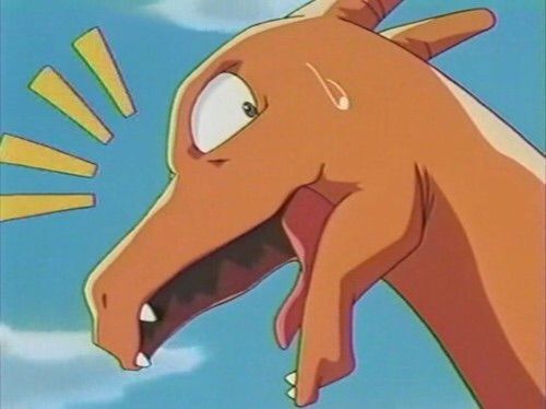 Plantilla de meme Shocked charizard