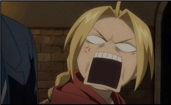 Plantilla de meme Shocked Edward Elric FMAB Anime