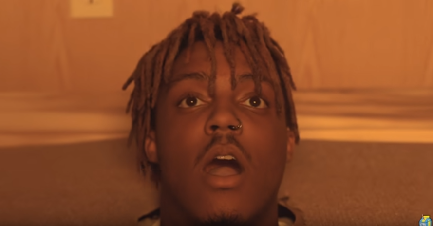 Plantilla de meme shocked juice wrld