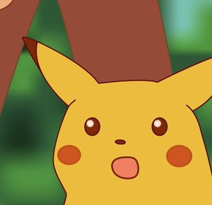 Plantilla de meme Shocked pikachu