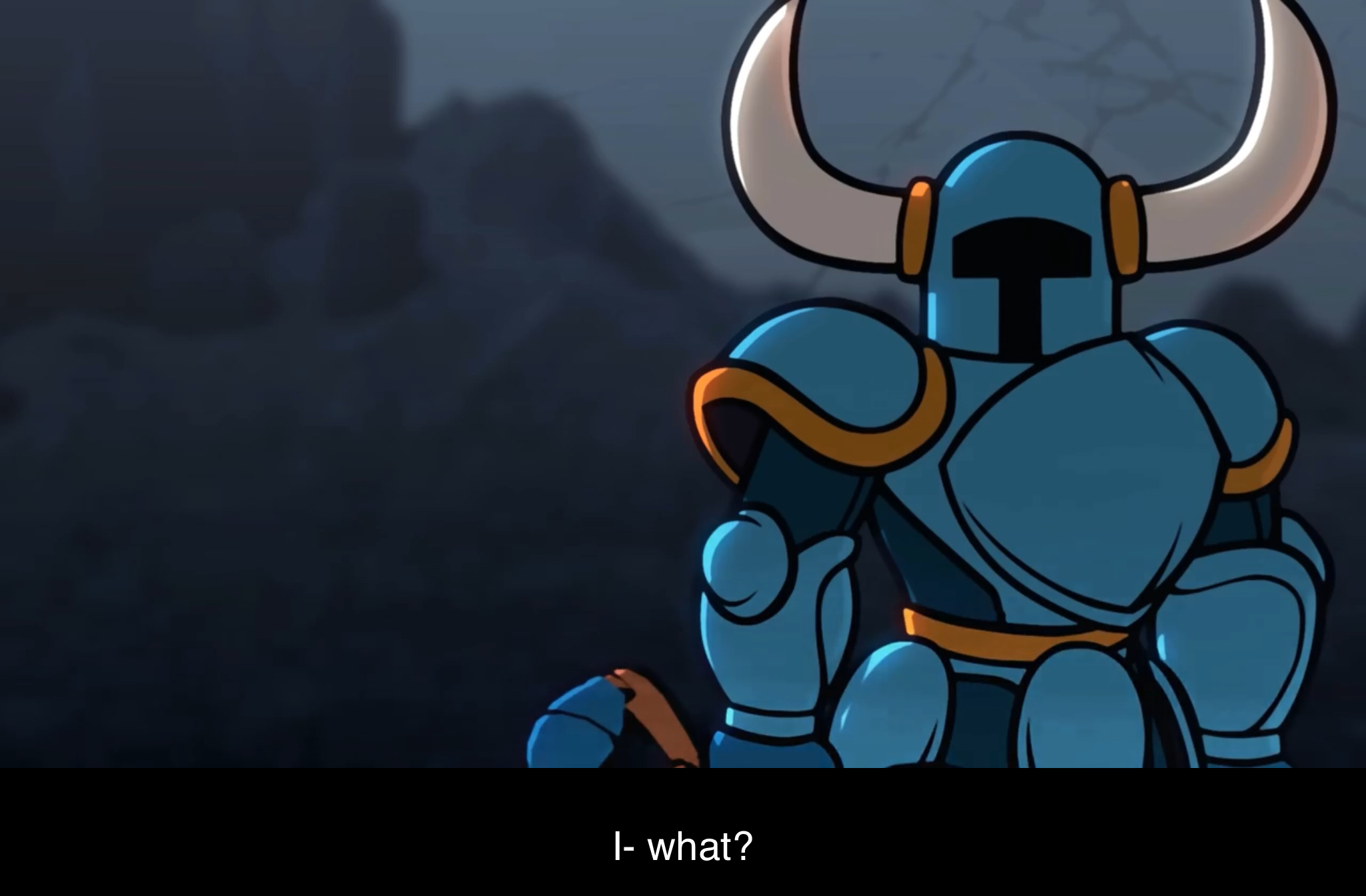 Template meme Shovel knight confused meme template