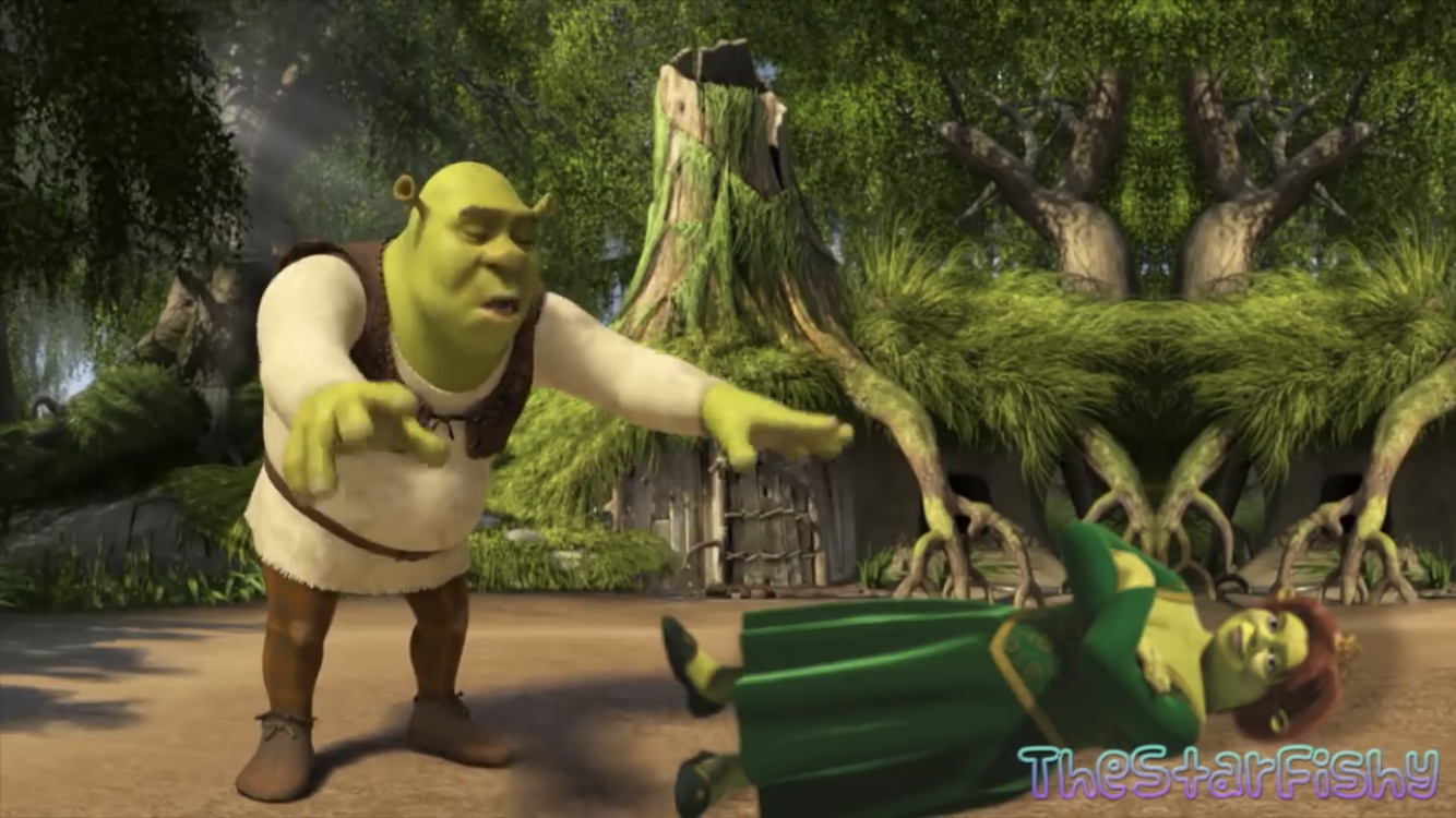 Shrek Fiona ritual meme template
