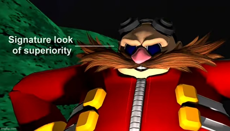 Template meme Signature Look of superiority