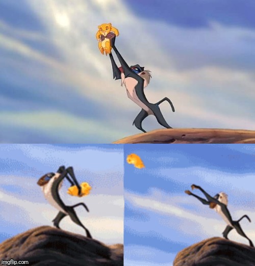 Plantilla de meme Simba Rafiki Lion King 