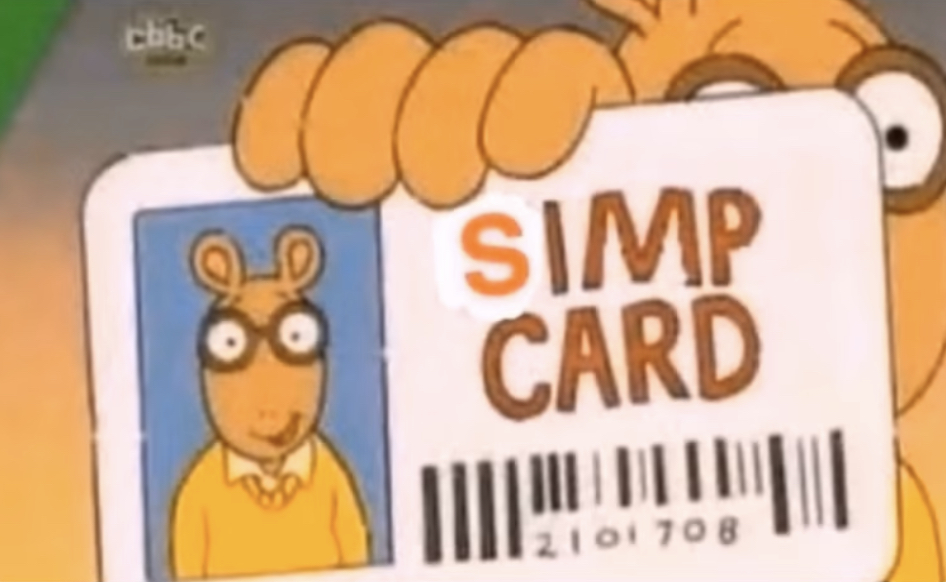 Plantilla de meme simp card